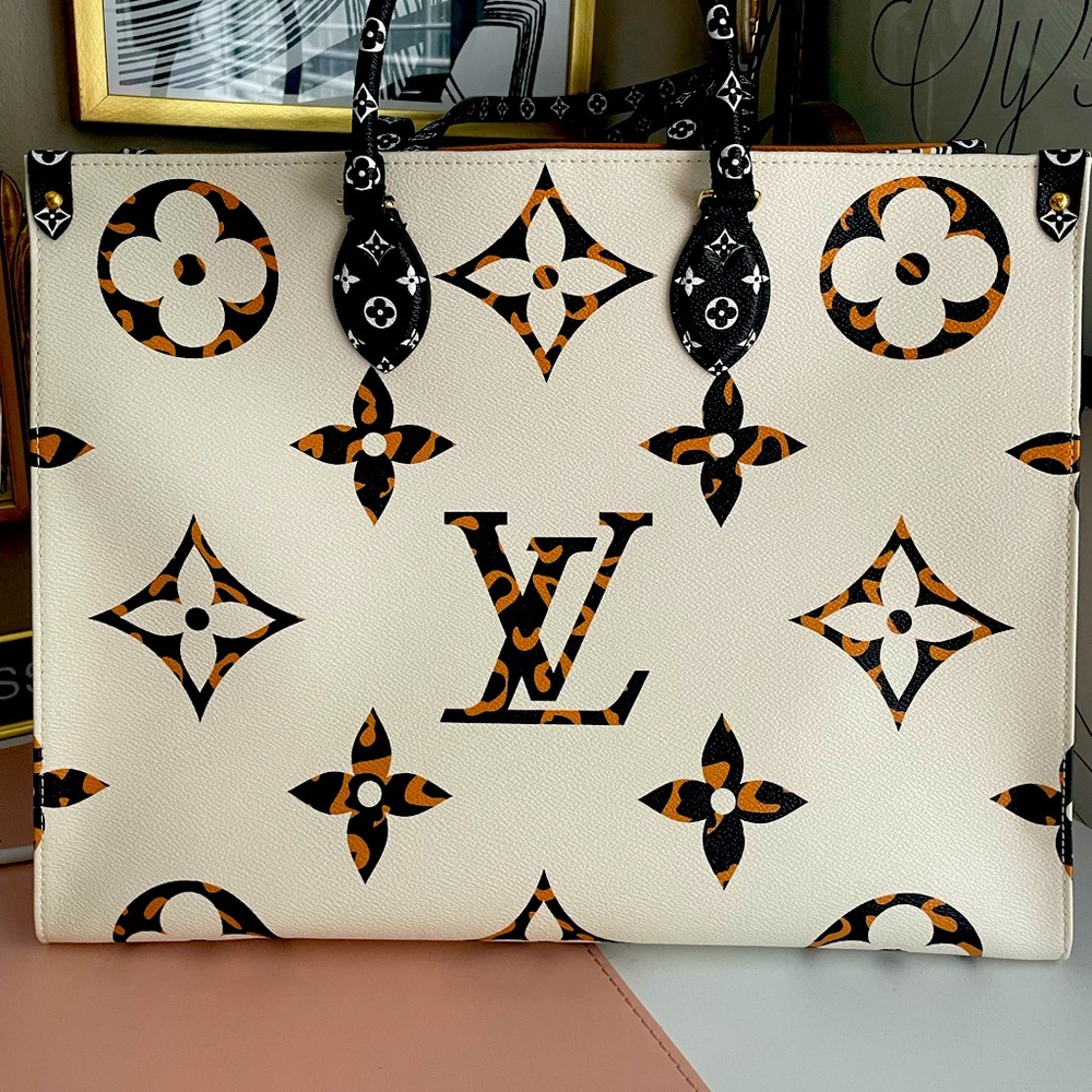 Louis Vuitton leopard print tote